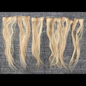6 Piece Real Hair Hair Extensions Dirty Blonde